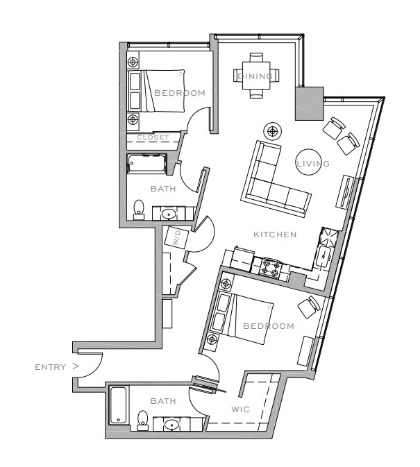 2x2 C 1114 floor plan